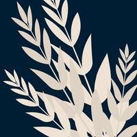 light background tropical on a dark background vector
