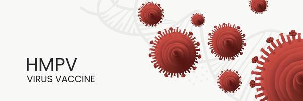 Banner design for prevention of the spread of hmpv virus using vaccines. Background information about human metapneumovirus or hmpv virus vector