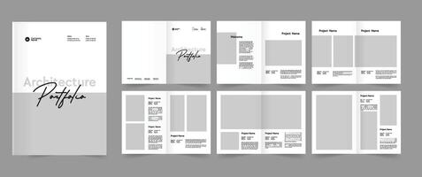 Architecture portfolio and Architecture brochure template vector