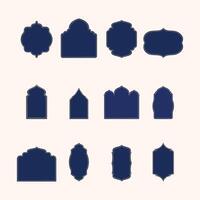 Islamic Frame Shape Set Item vector