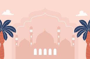 Flat Design Ramadan Banner Template vector