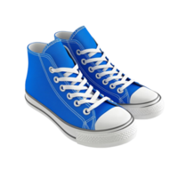 Blue converse sneakers on a transparent background png