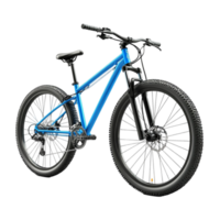 Mountain Bike in Blue Color Isolated on Transparent Background png