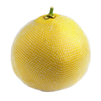 A yellow fruit with a white net on it png
