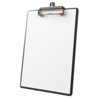 Clipboard with Empty Paper on Transparent Background png