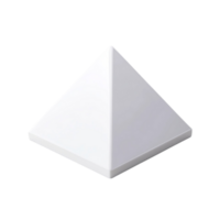White Triangular Pyramid on Clear Background png