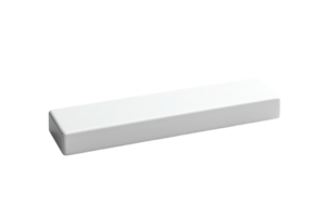 Simple white rectangular eraser used for correcting pencil marks on paper during study sessions png