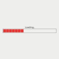 Red Loading Bar illustration vector