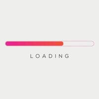 Gradient Loading Bar illustration vector