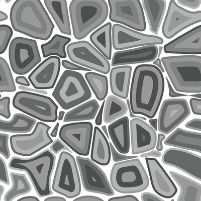 Monochrome Pebble Mosaic tile pattern Abstract Stone art digital