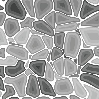 Monochrome Mosaic tile pattern Abstract Stone Pebble