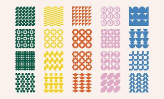Modern Repetitive Pattern Graphic Pack vector