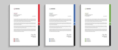 Clean and minimalist concept business letterhead template design. letterhead design template for your business project. vector