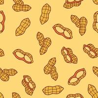 Bunch of Peanut Seamless Pattern illustration Design vector