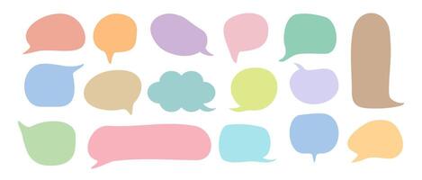 Set Of Speech Bubbles Colorfull Illustration vector