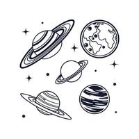 Solar system planets illustration vector