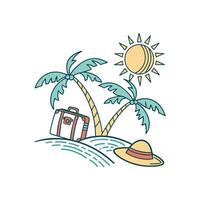 Summer vacation illustration vector