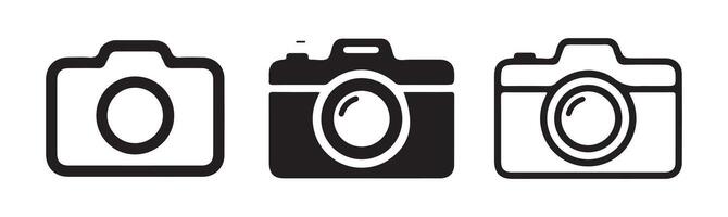 camera icons set. Photo camera silhouettes icon set. Simple Camera Icon Variation. illustration eps 10 vector