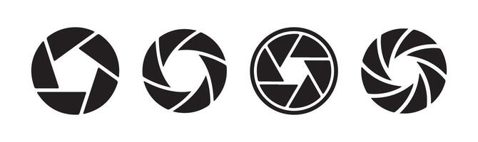 camera lens shutter diaphragm aperture vector