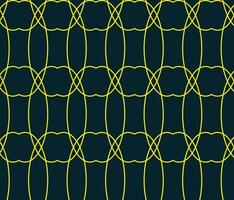 Seamless pattern contains semi circles and ellipses, dark blue and golden colors, texture, fabric, pattern illustration, abstract art, artistic work suitable for fashion design and social media vector
