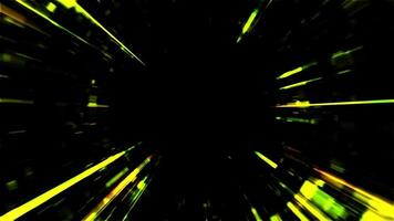 Background material with flowing light, digital and technology video
