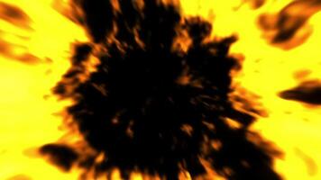 A realistic background material where flames burn deep into the background video