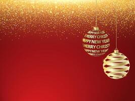 Falling Shiny Confetti with Gold Shards. Shining Light Effect for Christmas or New Year Greeting Card. vector