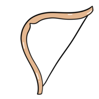 Cupid Arrow Illustration with Heart Symbol for Valentine Day and Romantic Themes. png