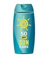 sunscreen cream icon for tanning isolated on white background vector