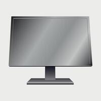 desktop computer monitor icon isolated on white background vector