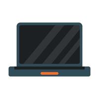 laptop icon front view isolated on white background vector