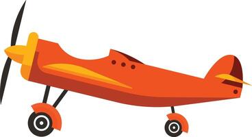 orange airplane icon side view isolated on white background vector