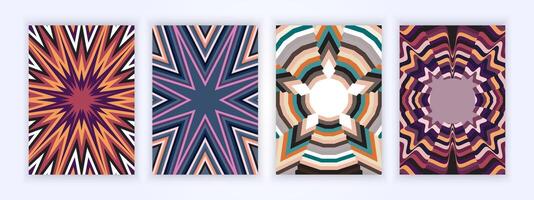 geometric cover design poster background with various interesting shapes vector