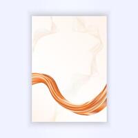 cover design background with liquid abstract wavy colorful gradient brown vector