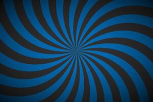 Decorative retro blue spiral background, swirling radial pattern, abstract illustration vector