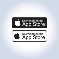 Set pack Google Play Store icon, App Store symbol logo, icon for website design, marketing vector