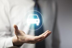 man hand car in screen photo