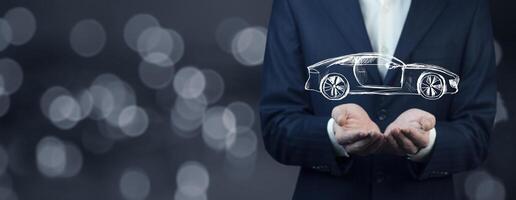 man hand car in screen photo