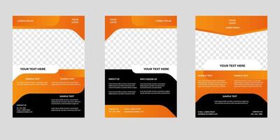 business flyer template for event advertising. A4 design size. minimalist template design vector