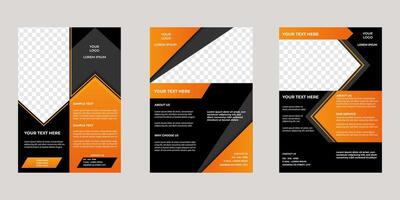 customizable business flyer template for startup and corporate needs. A4 design size. modern flyer template vector