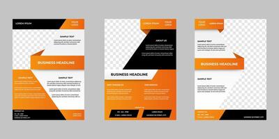 creative business flyer template for event advertising. A4 design size vector