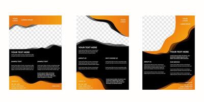 trendy and minimalist business flyer template for professional marketing and promotion. A4 design size vector