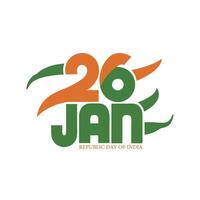 26 jan is the day of independence of india vector