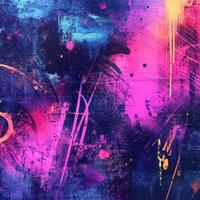 Vibrant abstract artwork showcasing dynamic colors and textures photo