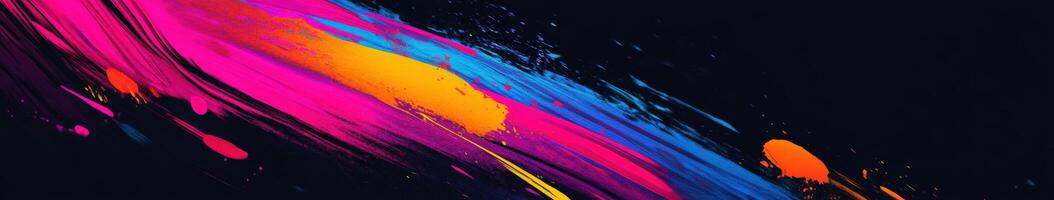 Vibrant abstract art with bold colors and dynamic brush strokes photo