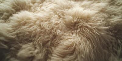 Soft wool texture close-up showcasing its natural fibers and warmth photo