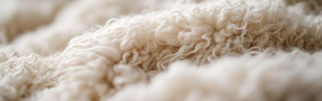 Soft wool texture close-up captured indoors during daylight photo