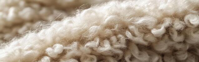 Soft wool texture in natural light showcasing its warm and cozy appeal photo