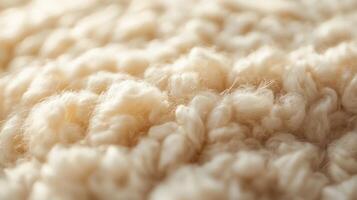 Soft wool fibers creating a warm texture suitable for various crafts photo