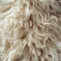Soft and fluffy wool texture showcasing natural fibers in warm light photo